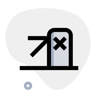 Belirlenmiş çıkış ya da bir tesiste dış geçit.