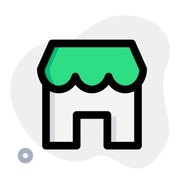 Banliyö kolaylığı için otobüs durağı pazarı.