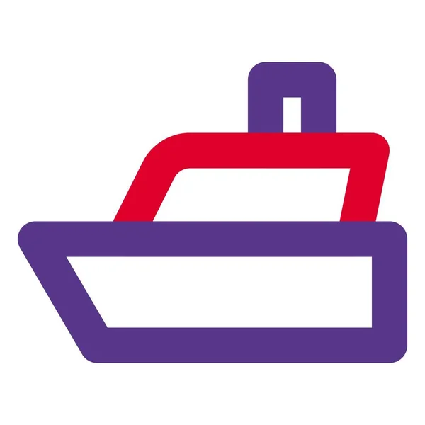 Regular Ferry Service Passengers Vehicles — Stock Vector