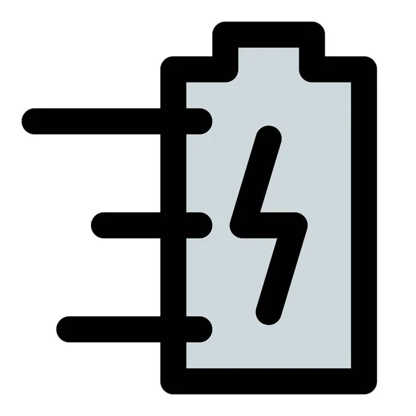 Snabbladdningsbatteri För Omedelbar Användning — Stock vektor