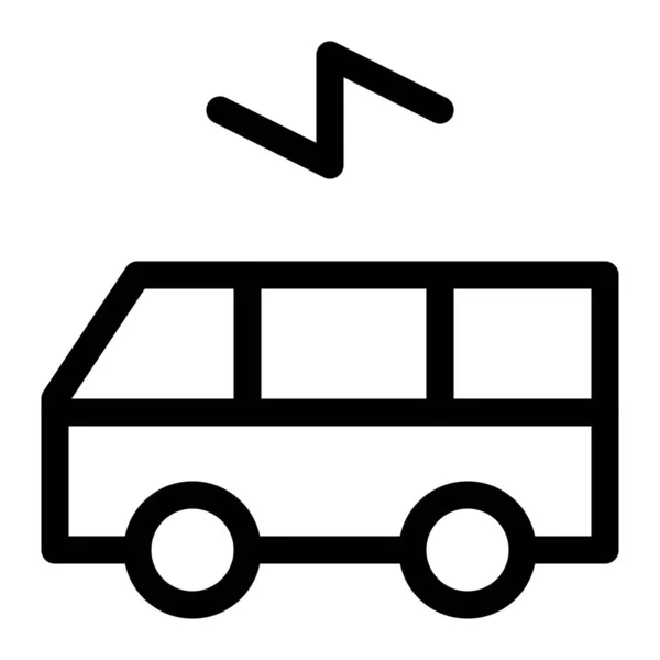 Cero Emisiones Autobuses Eléctricos Tranquilos Respetuosos Del Medio Ambiente — Archivo Imágenes Vectoriales