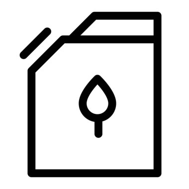 Çevre dostu yakıt için taşınabilir benzin bidonu.