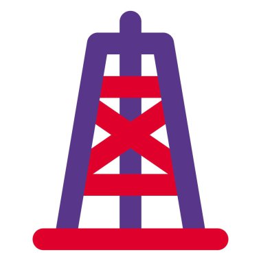 Petrol çıkarma için taşınabilir yapı sondajı.