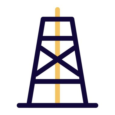 Petrol çıkarma için taşınabilir yapı sondajı.