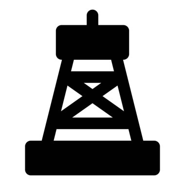 Petrol üretimi için taşınabilir sondaj kulesi.