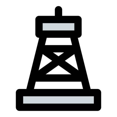 Petrol üretimi için taşınabilir sondaj kulesi.