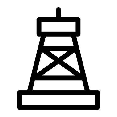 Petrol üretimi için taşınabilir sondaj kulesi.