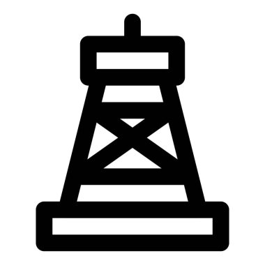 Petrol üretimi için taşınabilir sondaj kulesi.