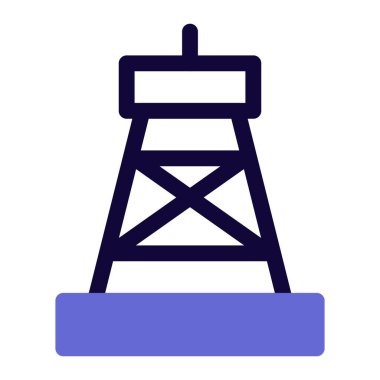 Petrol üretimi için taşınabilir sondaj kulesi.