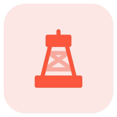 Petrol üretimi için taşınabilir sondaj kulesi.