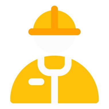 Petrol endüstrisi mühendisi ve güvenlik üniforması.