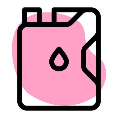 Araç yakıtı depolamak için kullanılan benzin deposu.