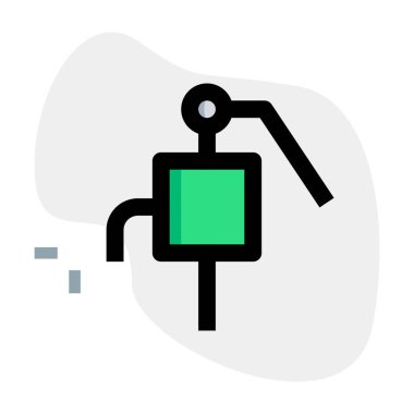 Yağ çıkarmada kullanılan elle pompalama aygıtı.