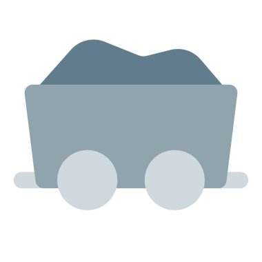 Çıkarılan malzemeleri taşımak için kullanılan maden arabası..