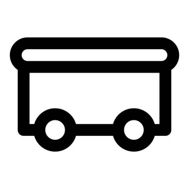 Mayınlı malzemeleri taşımak için tekerlekli araç.