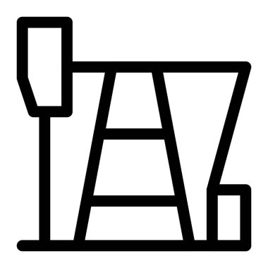 Kuyulardan petrol çıkaran mekanik bir cihaz.