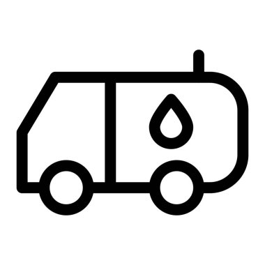 Sıvı petrol ürünleri taşıyan kamyon.