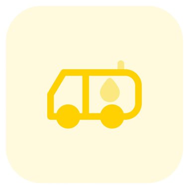 Sıvı petrol ürünleri taşıyan kamyon.