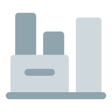 Hammadde işlemek için kullanılan endüstriyel rafineri.