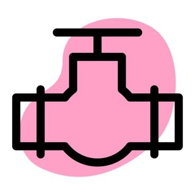 Valf boru akışını düzenler veya yönetir.