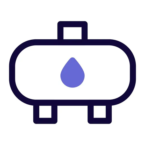贮存和配发丙烷的容器 — 图库矢量图片