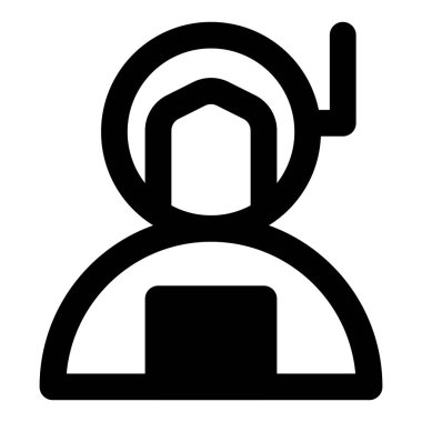 Bir astronot özel uzay kıyafeti giyer..