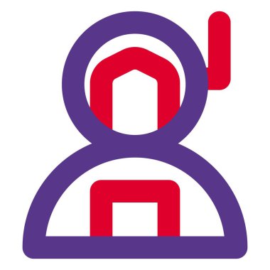 Bir astronot özel uzay kıyafeti giyer..