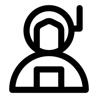 Bir astronot özel uzay kıyafeti giyer..