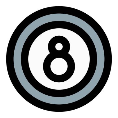 Bilardo ya da bilardo oyunlarında kullanılan bilardo topu.