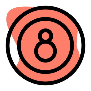 Bilardo ya da bilardo oyunlarında kullanılan bilardo topu.