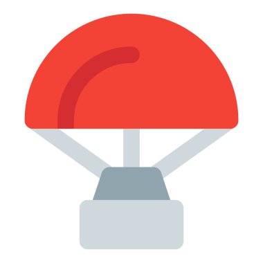 Kapsül paraşütü güvenli inişi sağlar.