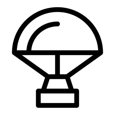 Kapsül paraşütü güvenli inişi sağlar.