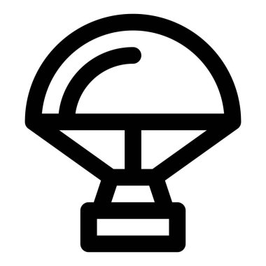 Kapsül paraşütü güvenli inişi sağlar.