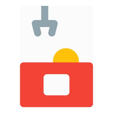 Ödül kapmak için pençe ile atari oyunu.