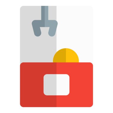 Ödül kapmak için pençe ile atari oyunu.