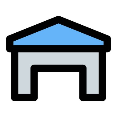 Uzay aracı ya da uçak deposu inşaatı.