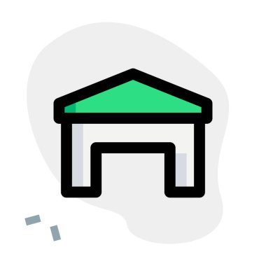 Uzay aracı ya da uçak deposu inşaatı.