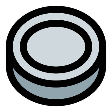 Hokey oyuncuları puck 'a sopalarıyla vurur..