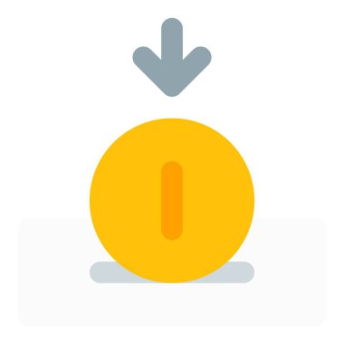 Bir atari makinesini çalmak para yerleştirmeyi gerektirir.