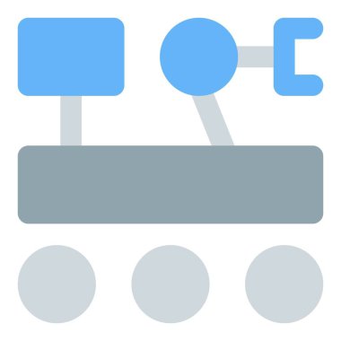 Mars 'ta yüzey keşfi için robot araç.