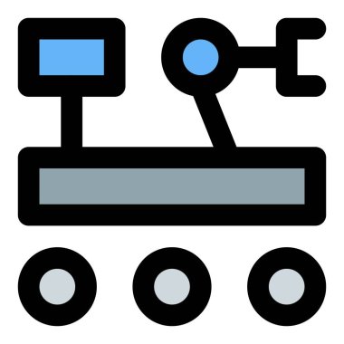 Mars 'ta yüzey keşfi için robot araç.