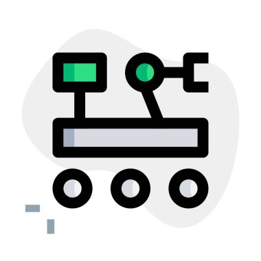 Mars 'ta yüzey keşfi için robot araç.