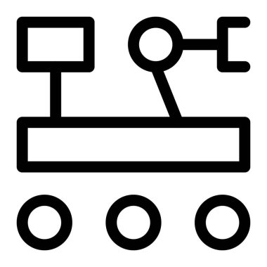 Mars 'ta yüzey keşfi için robot araç.