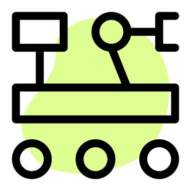 Mars 'ta yüzey keşfi için robot araç.