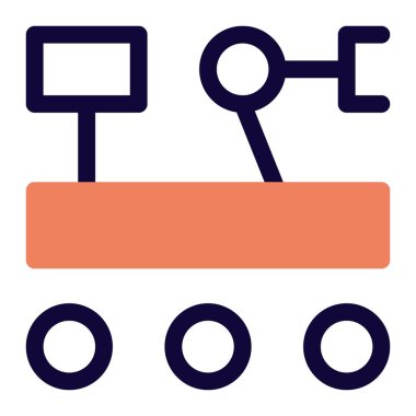 Mars 'ta yüzey keşfi için robot araç.