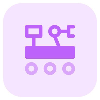 Mars 'ta yüzey keşfi için robot araç.