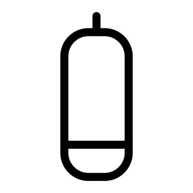 Uzayda kullanmak için oksijen depolanan konteyner.