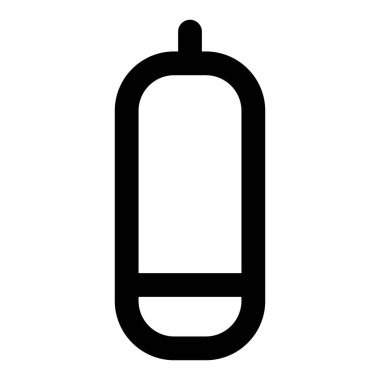 Uzayda kullanmak için oksijen depolanan konteyner.