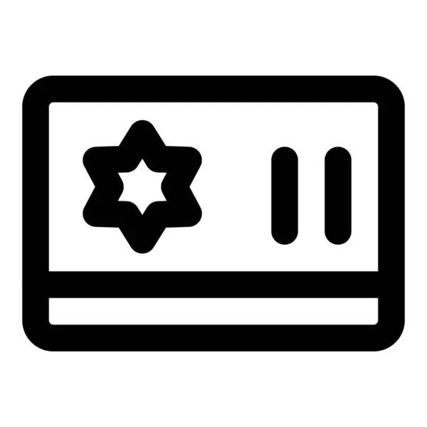 Exclusive Star Membership Card Gaming — Stock Vector