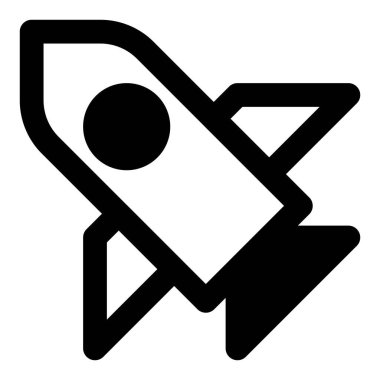 Uzay yolculuğu ve keşfi için roket.